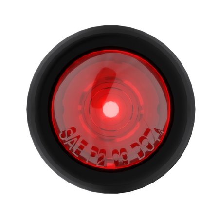 ABRAMS 3/4" Round 1 LED Bullet Clearance Light - Red BCL-R1-R